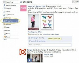 facebook lists