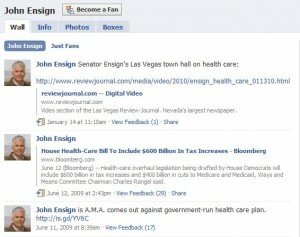 John Ensign Facebook