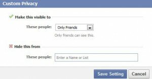 Facebook Privacy Settings