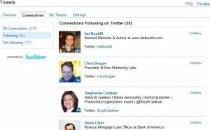 LinkedIn Twitter App Connections