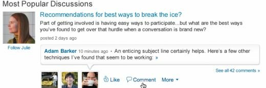 LinkedIn Most Popular Discussions