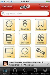 Yelp iphone App 