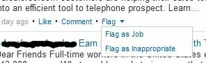 LinkedIn Created promotional tab in groups