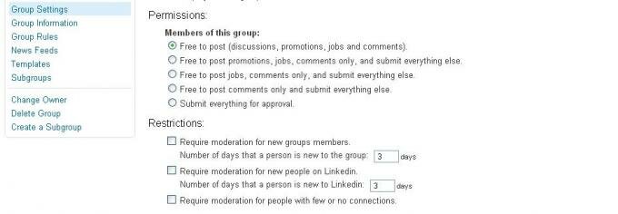 LinkedIn Adds Group User Permissions