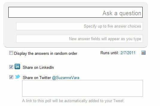 how to create a LinkedIn Poll