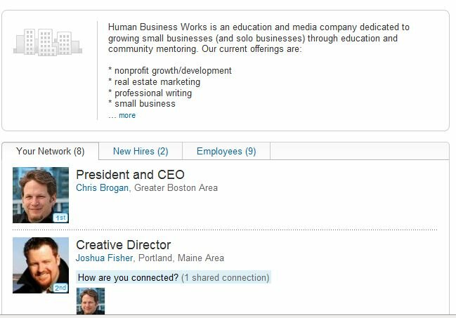 Human Business Works LinkedIn Company page