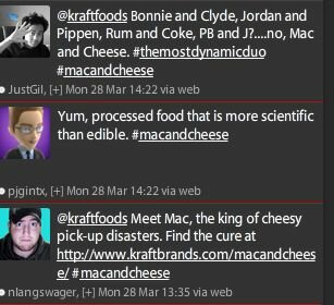Mac and Cheese Tweets
