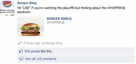Burger King Facebook